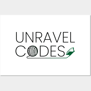 Unravel Codes Word Mark Posters and Art